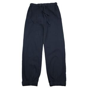 American BAZI Pants Womens M Navy Blue High Rise Slash Pocket Drawstring Jogger